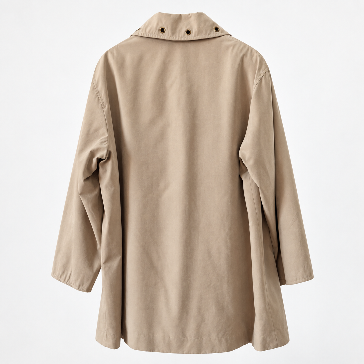 Beige Classic Coat - Size 42 to 44 - Image 5