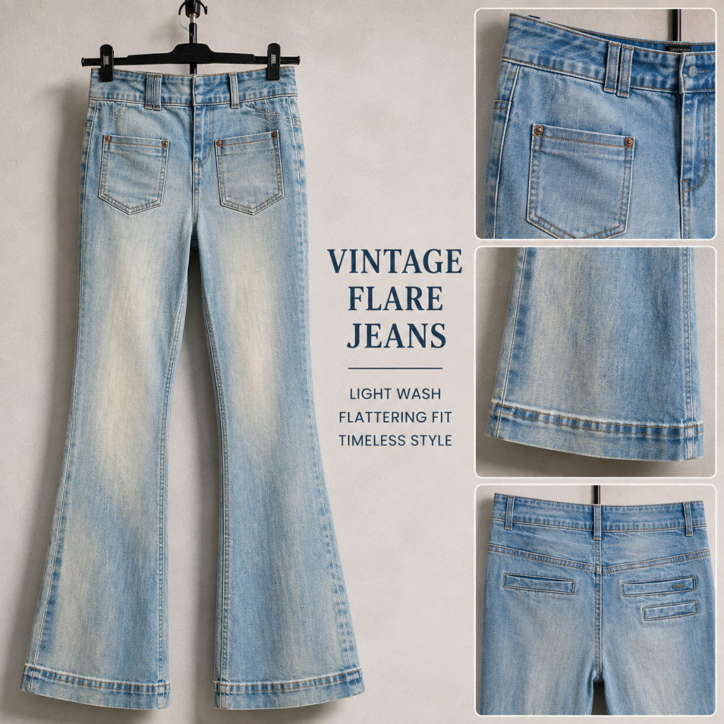 Light Wash Denim Jeans - Size 34