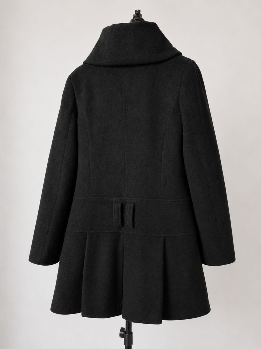 Elegant Black Winter Coat - Size 36 - Image 3