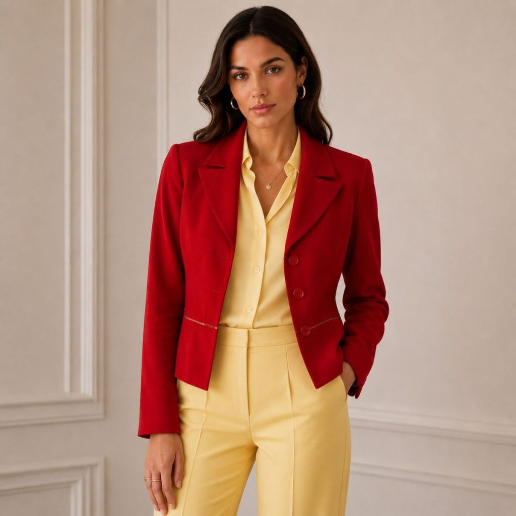 Red Statement Blazer - Size 32