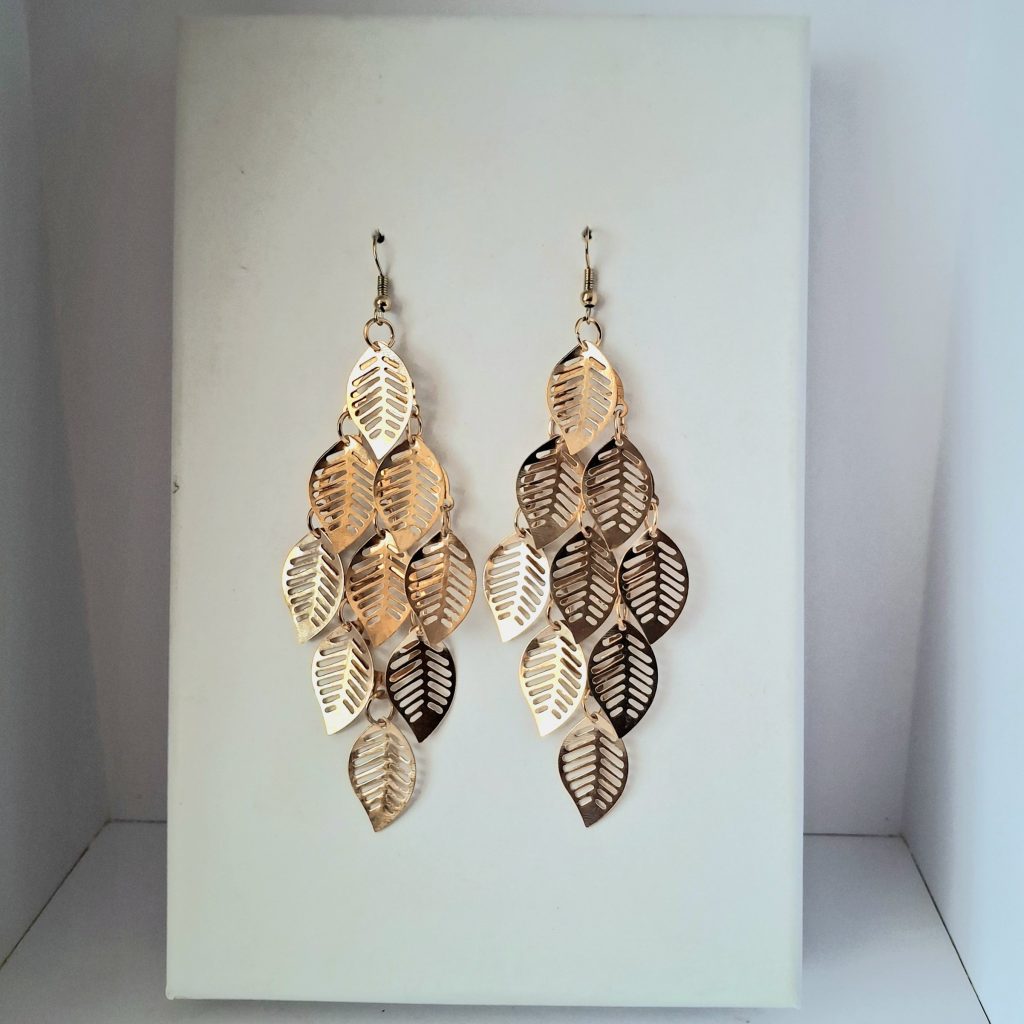 Gold Metallic Earrings