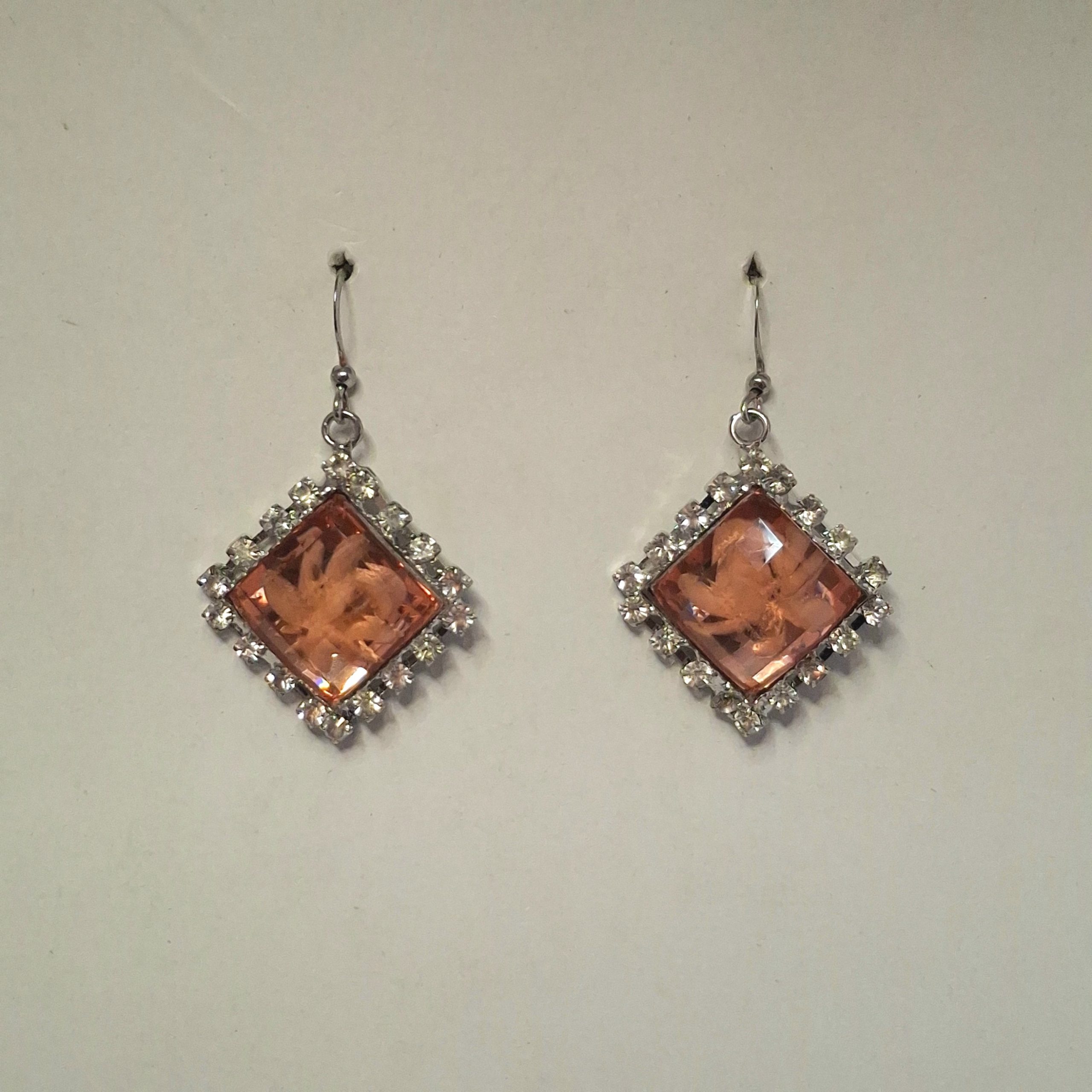 Peach & Silver Earrings - Image 3