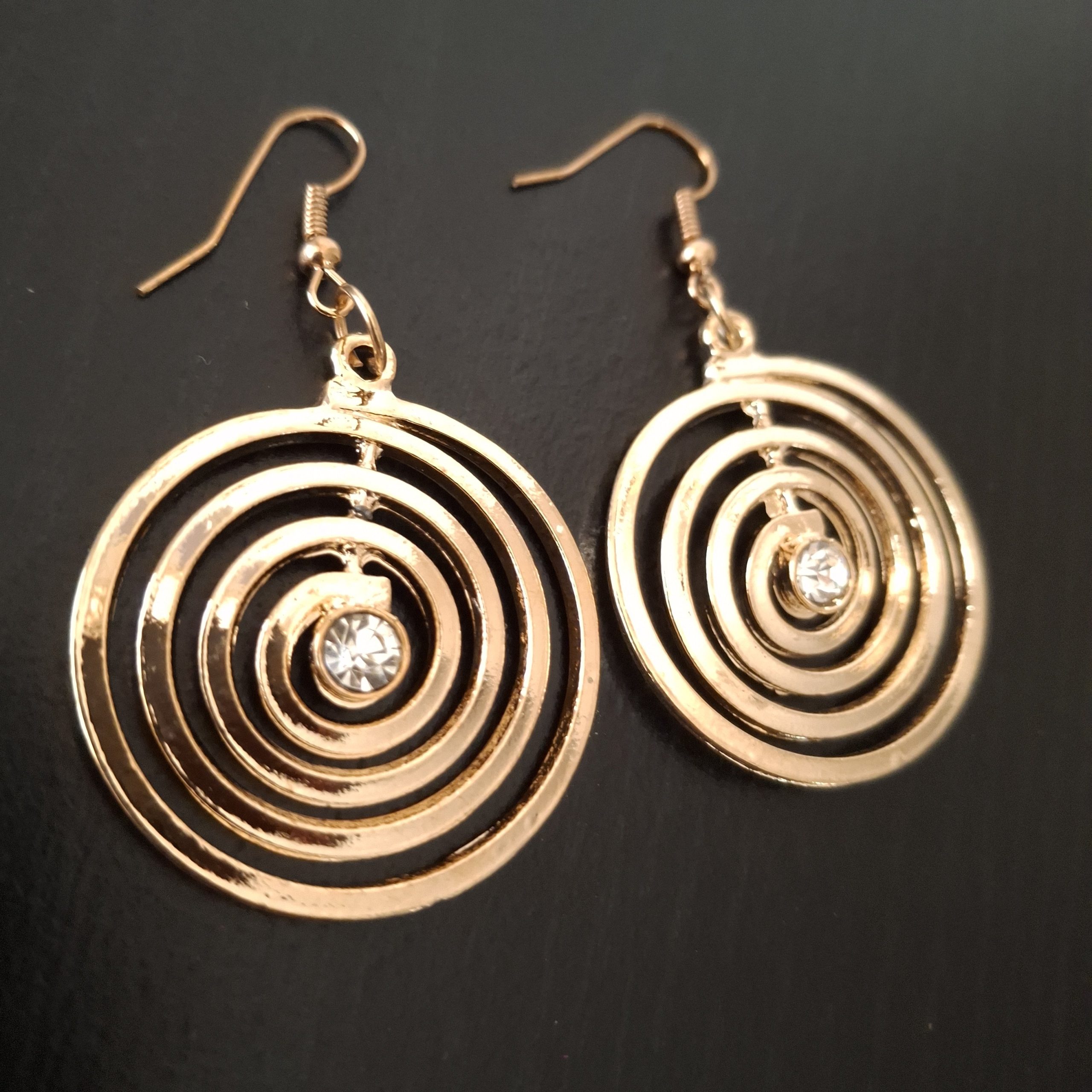 Round Gold Earrings