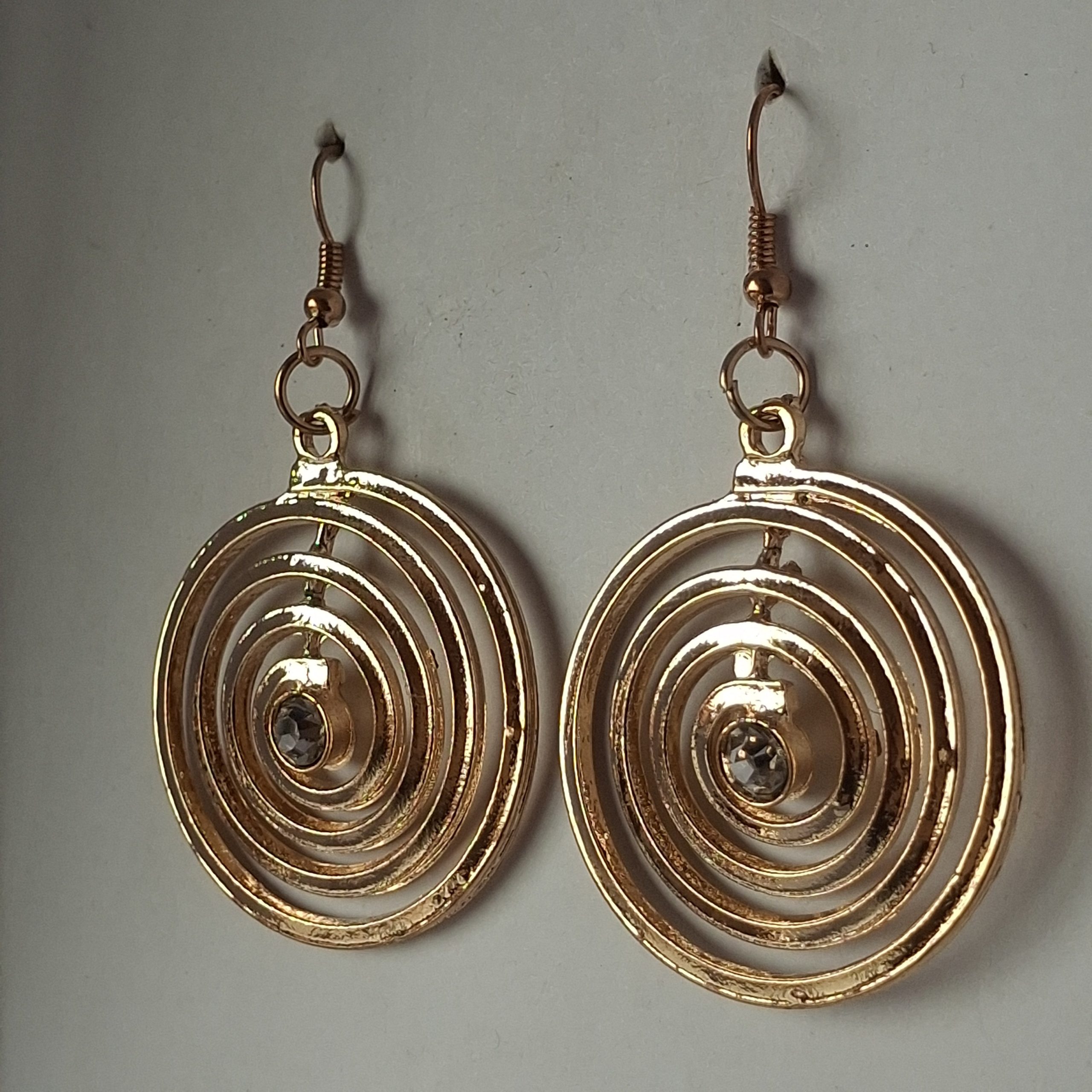 Round Gold Earrings - Image 3